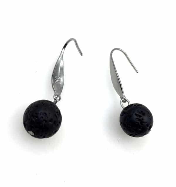 Aromatherapy Diffuser Earrings Lava Stones