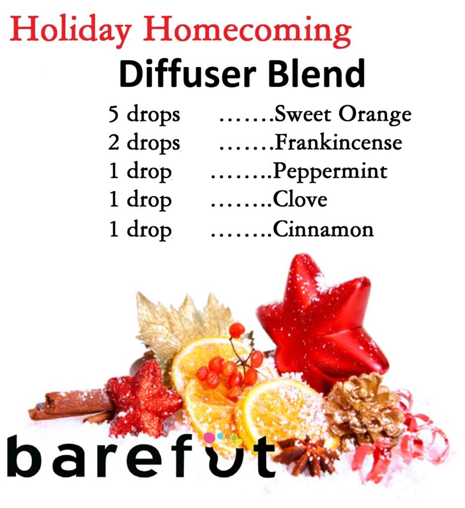 Christmas Holiday Essential Oil Diffuser Blend Recipe