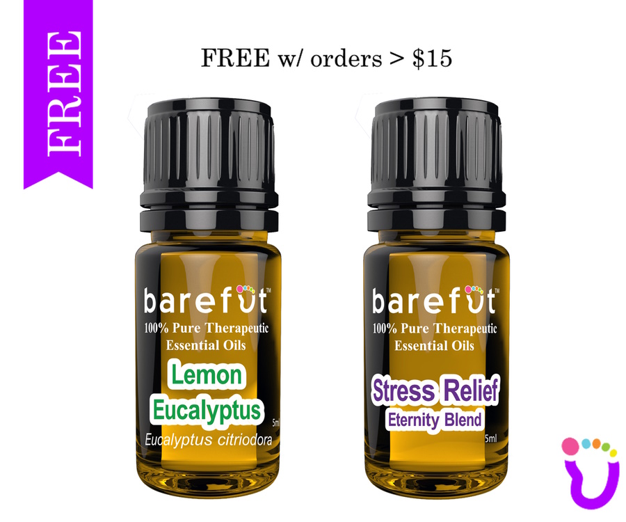 Stress Relief Blend 5ml + Lemon Eucalyptus 5ml - Barefut Essential Oils