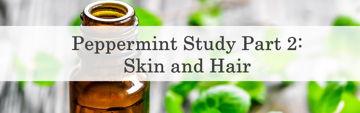 peppermint study skin hair